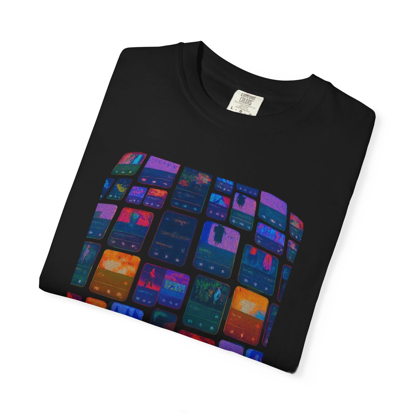 Vibrant Mosaic Unisex T-Shirt, Colorful Graphic Tee, Unique Gift, Casual Wear for Art Lovers, Birthday Gift, Festival Apparel