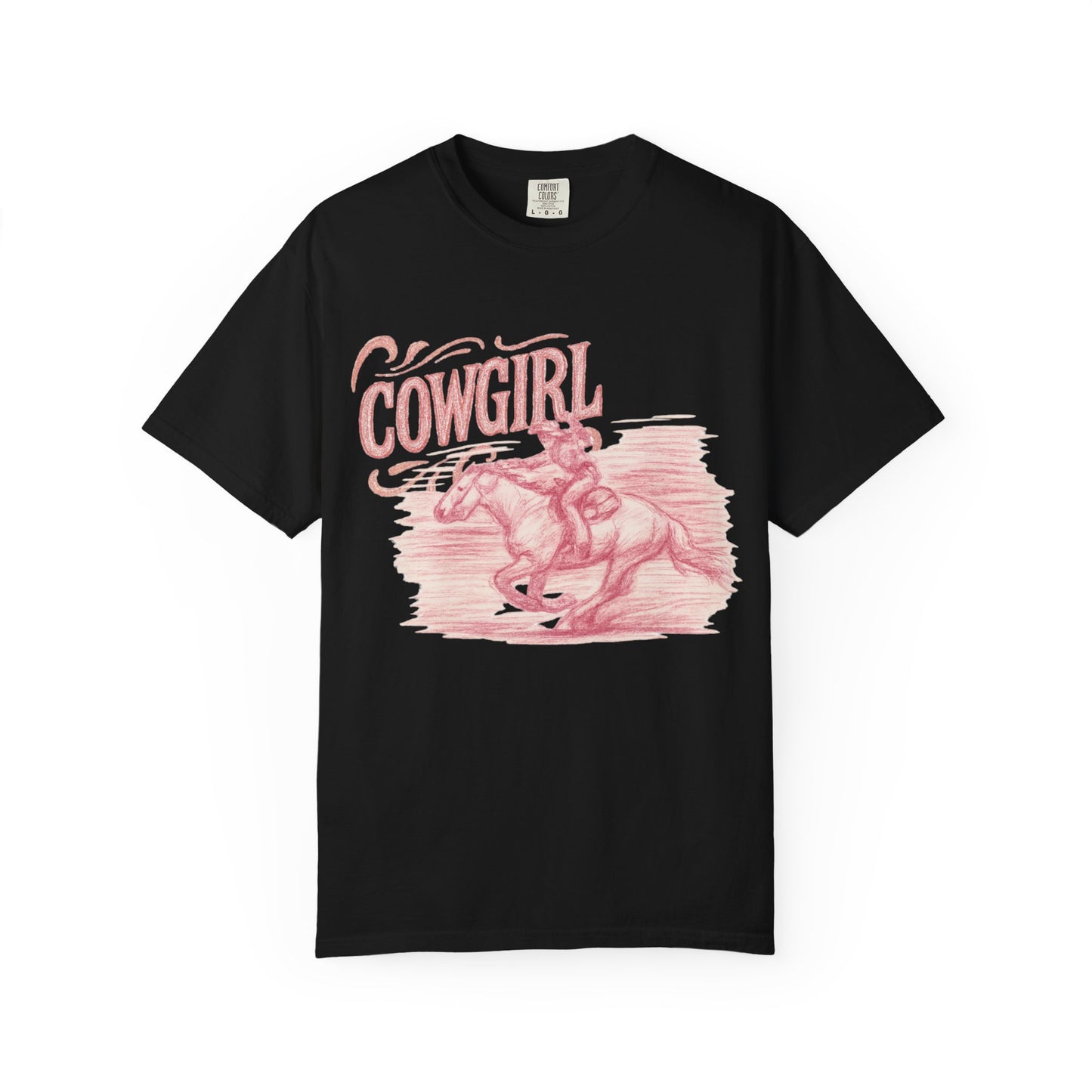Cowgirl Graphic T-Shirt, Vintage Style Tee, Western Apparel, Gift for Her, Rodeo Outfit, Summer Fashion
