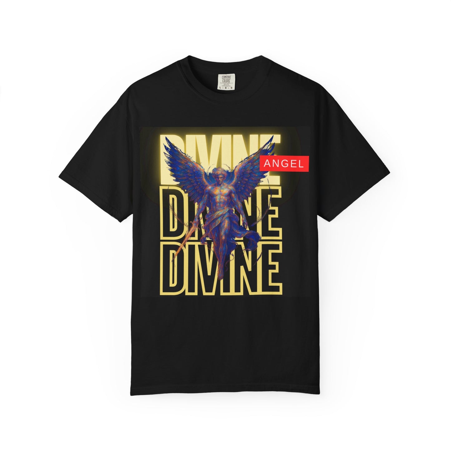 Divine Angel Graphic T-Shirt, Cool Unisex Tee, Trendy Streetwear, Gift for Spiritual Souls, Casual Summer Wear, Unique Fashion Statement