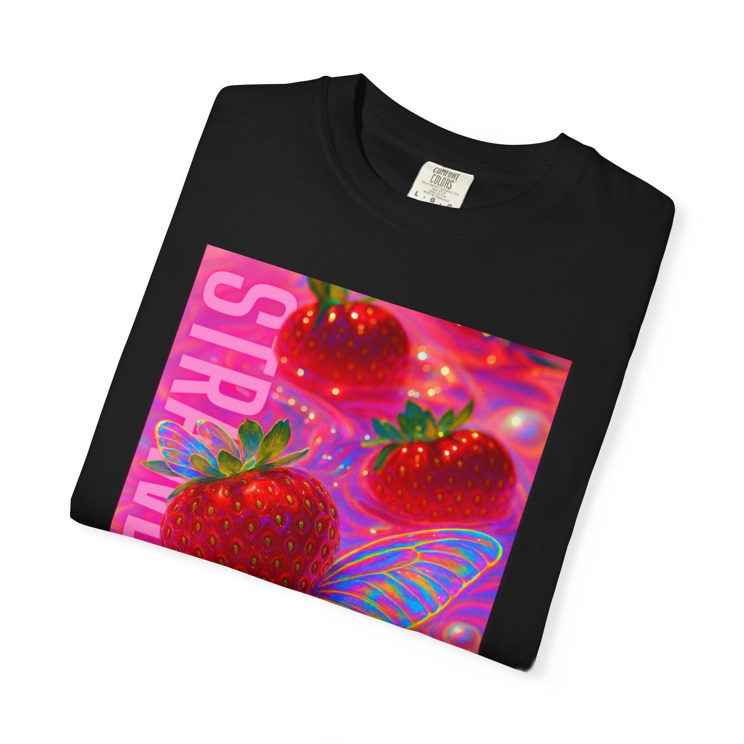 Vibrant Strawberry Dream T-Shirt, Fun Graphic Tee, Summer Vibes Shirt, Trendy Apparel, Fruit Lovers Gift