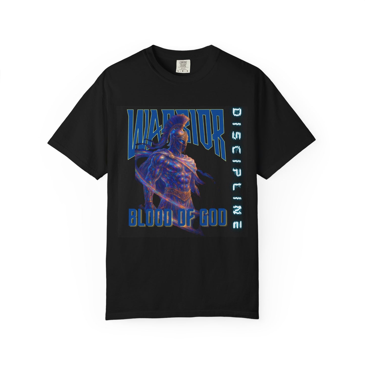 Warrior Blood of God Graphic T-Shirt | Unisex Tee, Streetwear, Gift for Fighters, Casual Outfit, Spiritual Apparel