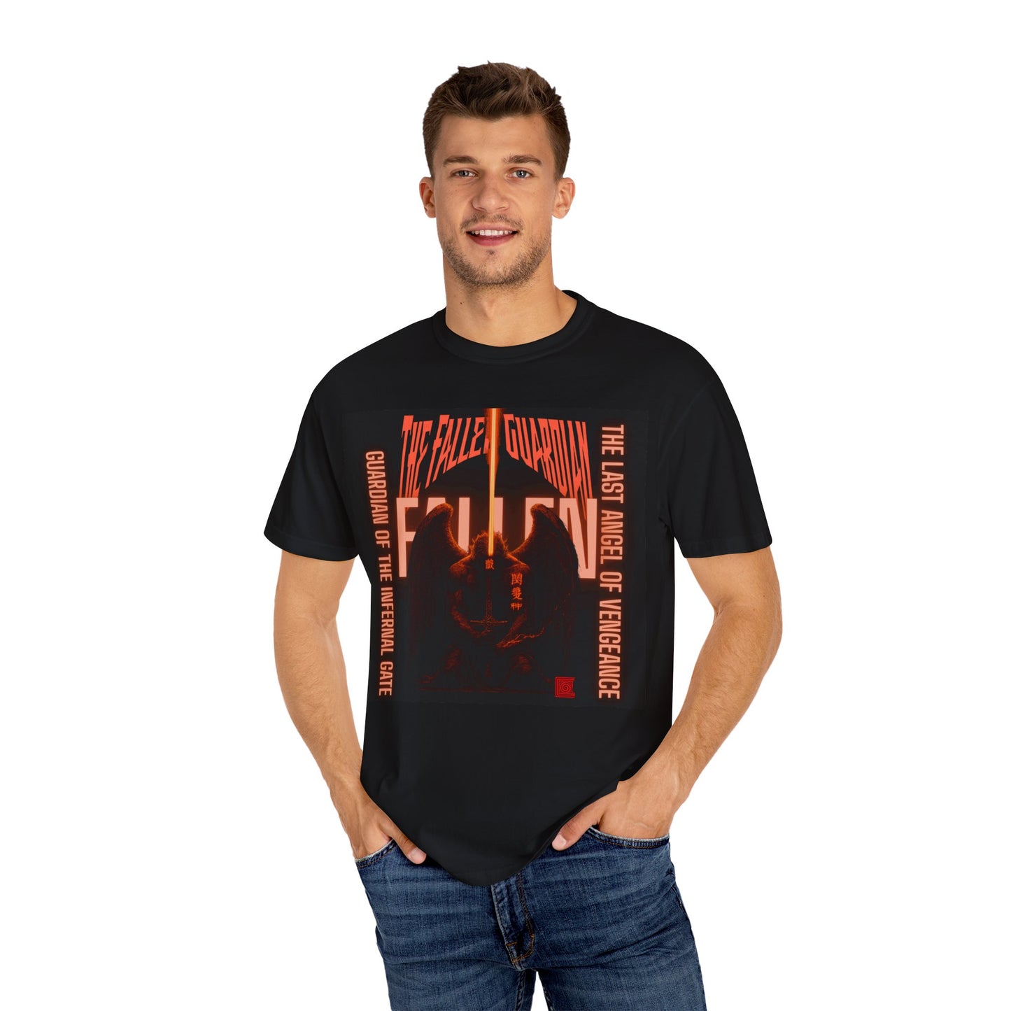 Fallen Guardian T-Shirt | Unisex Garment-Dyed Tee, Graphic Tee for Fans, Gift for Gamers, Unique Apparel, Casual Wear