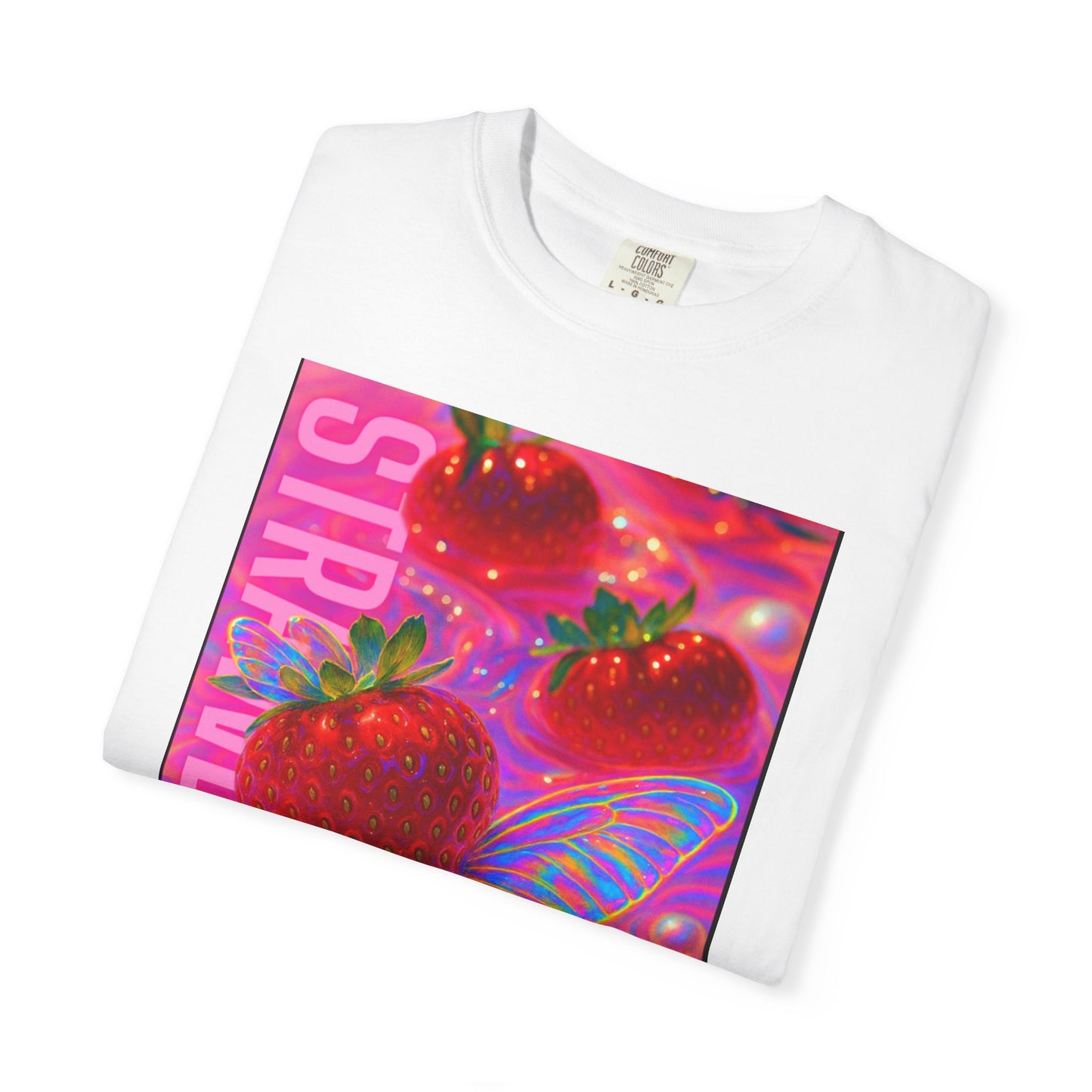Vibrant Strawberry Dream T-Shirt, Fun Graphic Tee, Summer Vibes Shirt, Trendy Apparel, Fruit Lovers Gift