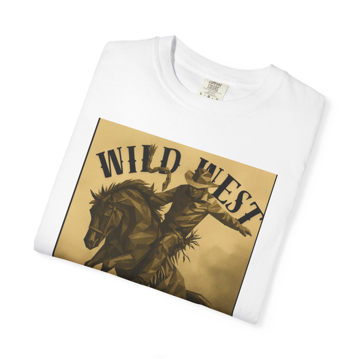 Wild West Unisex Garment-Dyed T-shirt | Western Rider Tee, Vintage Style, Cowboy Apparel, Gift for Horse Lovers, Casual Wear