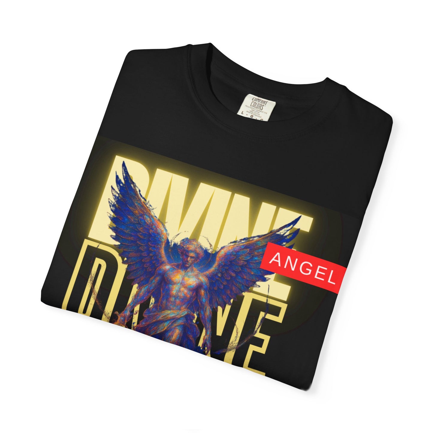 Divine Angel Graphic T-Shirt, Cool Unisex Tee, Trendy Streetwear, Gift for Spiritual Souls, Casual Summer Wear, Unique Fashion Statement