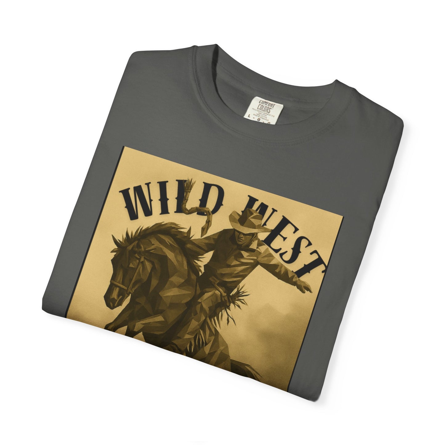 Wild West Unisex Garment-Dyed T-shirt | Western Rider Tee, Vintage Style, Cowboy Apparel, Gift for Horse Lovers, Casual Wear