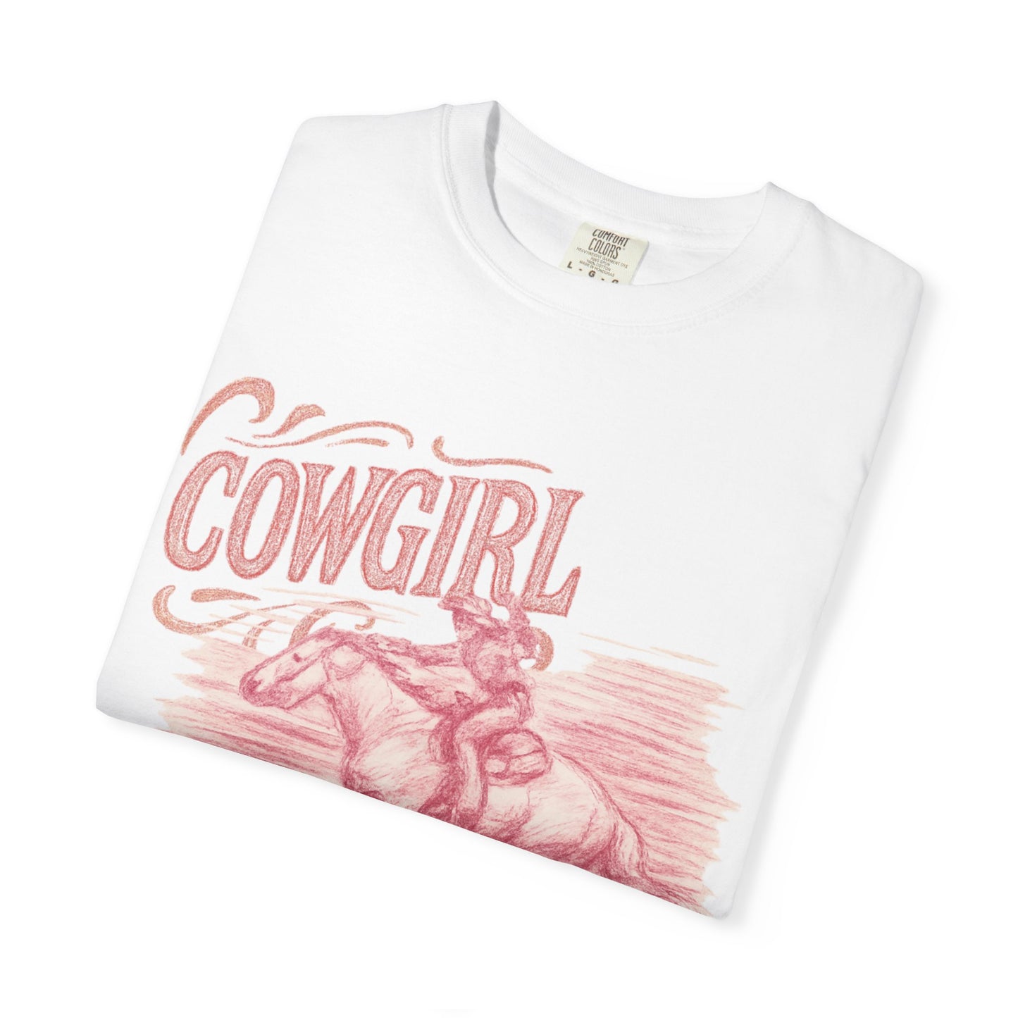 Cowgirl Graphic T-Shirt, Vintage Style Tee, Western Apparel, Gift for Her, Rodeo Outfit, Summer Fashion
