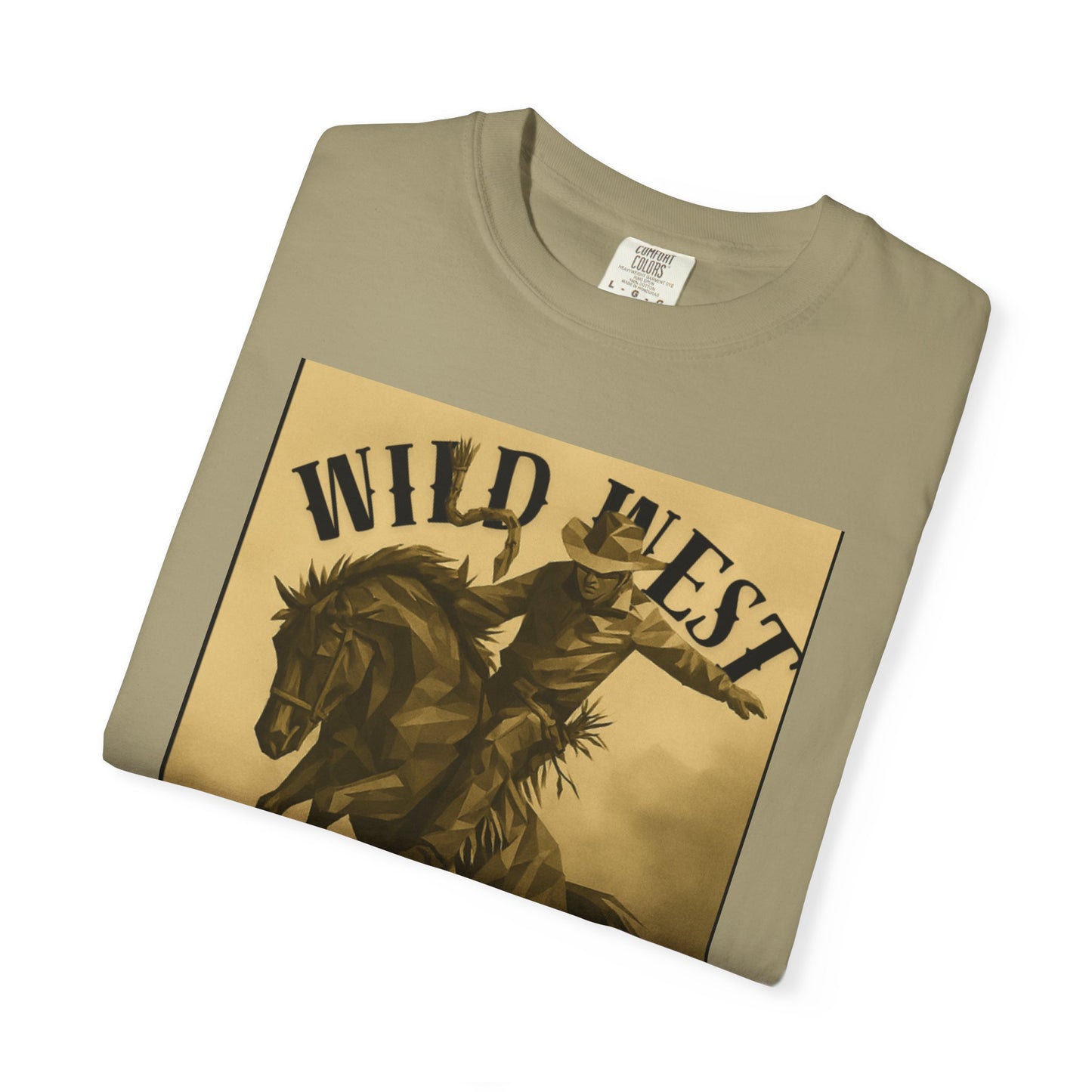Wild West Unisex Garment-Dyed T-shirt | Western Rider Tee, Vintage Style, Cowboy Apparel, Gift for Horse Lovers, Casual Wear