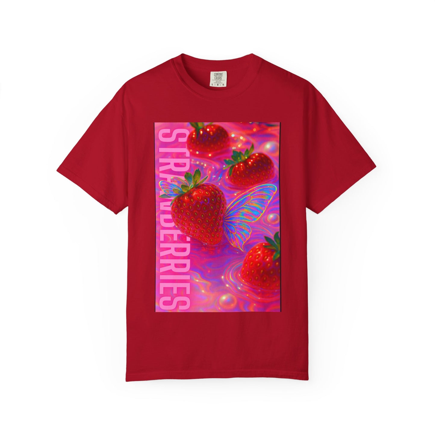 Vibrant Strawberry Dream T-Shirt, Fun Graphic Tee, Summer Vibes Shirt, Trendy Apparel, Fruit Lovers Gift