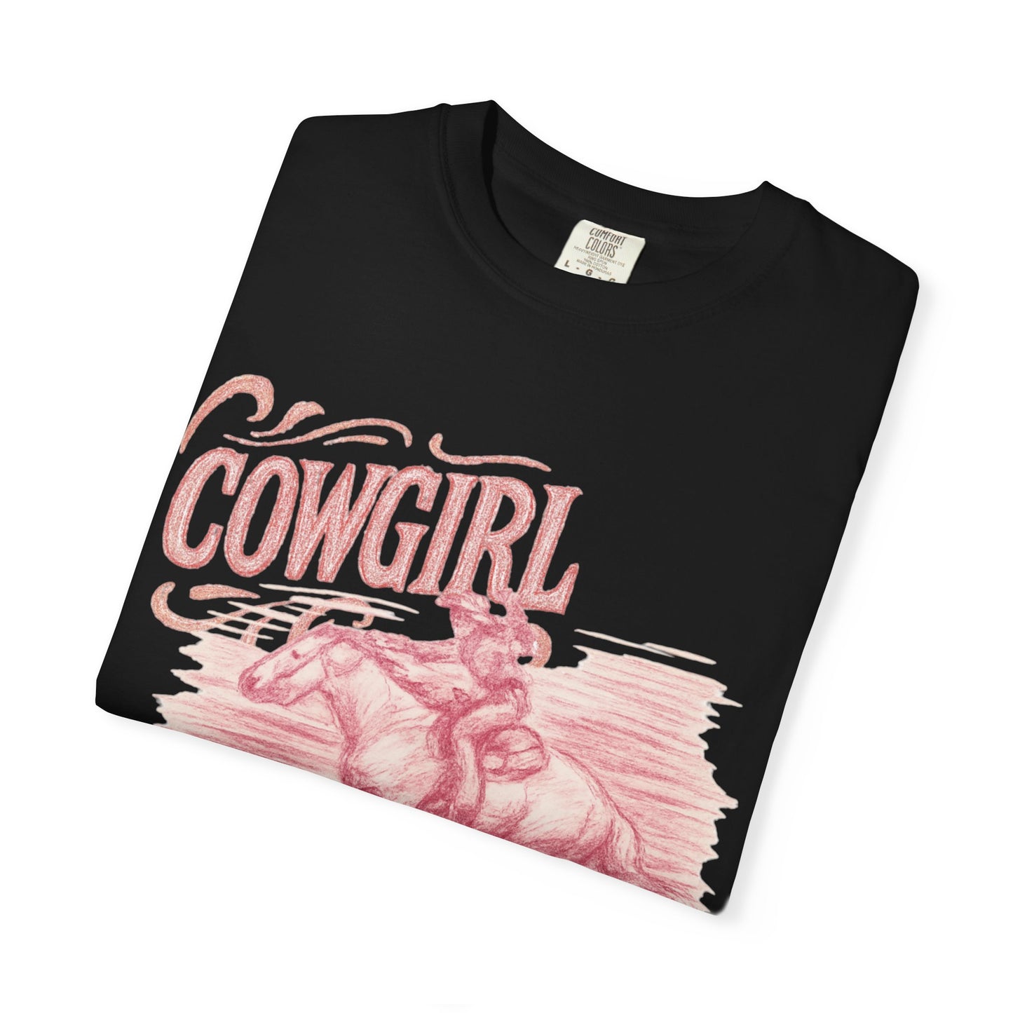 Cowgirl Graphic T-Shirt, Vintage Style Tee, Western Apparel, Gift for Her, Rodeo Outfit, Summer Fashion