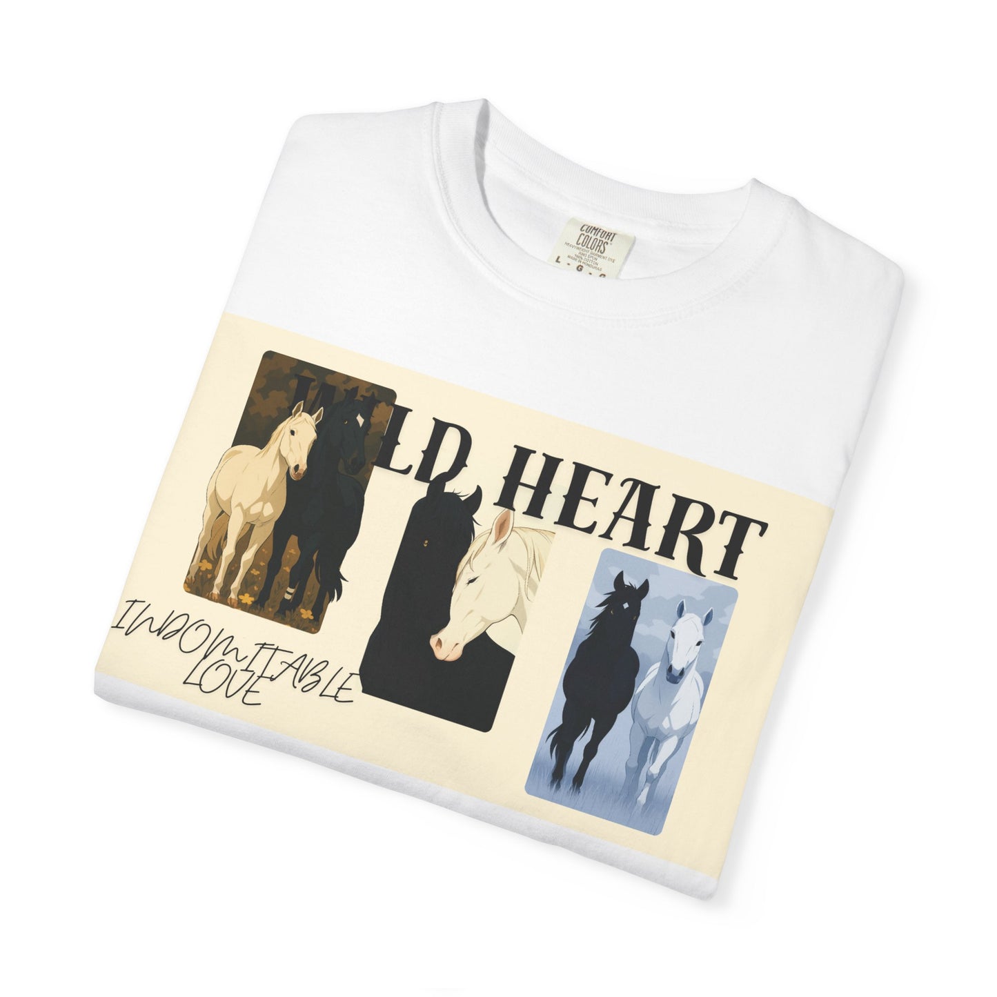 Wild Heart Horse Graphic T-Shirt, Vintage Tee, Animal Lover Gift, Unisex Shirt, Casual Wear, Outdoor Style