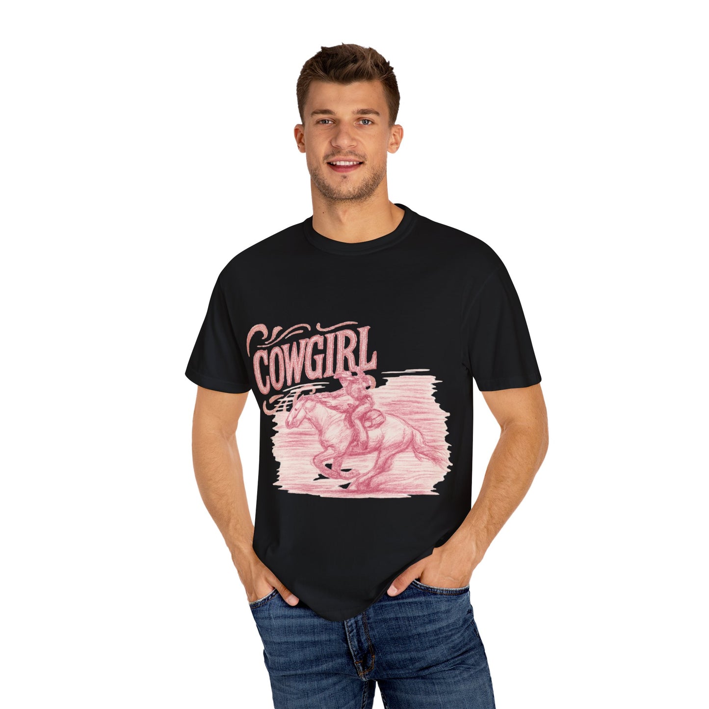 Cowgirl Vintage T-Shirt | Perfect for Rodeos, Country Events, Casual Outfits, and Gifts, Floral Design, Unisex Apparel