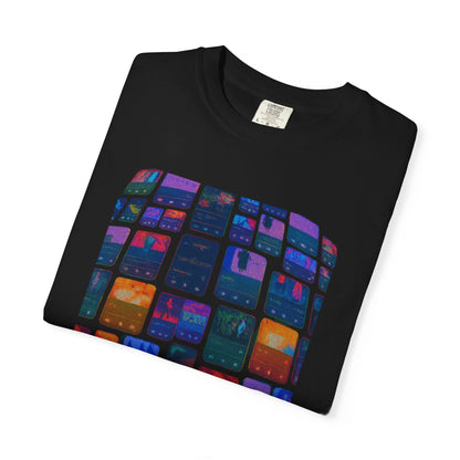 Vibrant Mosaic Unisex T-Shirt, Colorful Graphic Tee, Unique Gift, Casual Wear for Art Lovers, Birthday Gift, Festival Apparel