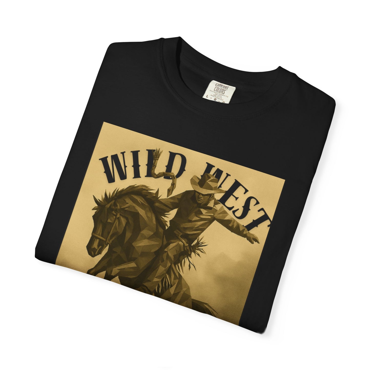 Wild West Unisex Garment-Dyed T-shirt | Western Rider Tee, Vintage Style, Cowboy Apparel, Gift for Horse Lovers, Casual Wear