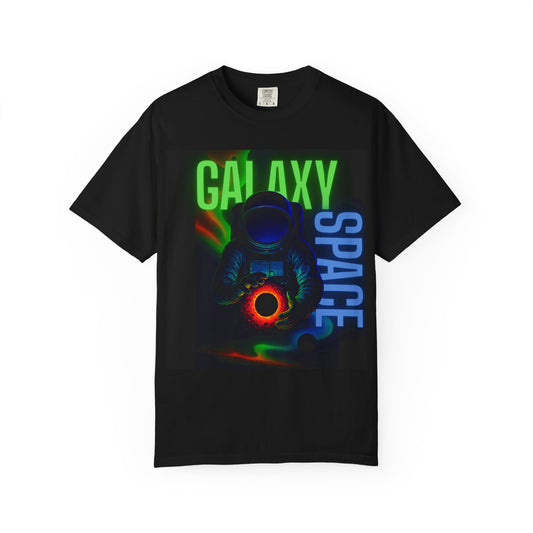Galactic Space T-Shirt | Unisex Garment-Dyed Tee, Cosmic Tee, Astronaut Shirt, Perfect for Space Lovers, Gift for Astronomers