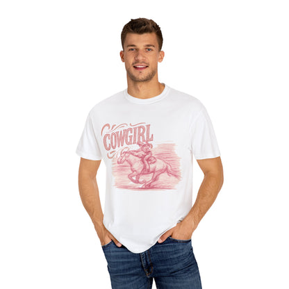 Cowgirl Graphic T-Shirt, Vintage Style Tee, Western Apparel, Gift for Her, Rodeo Outfit, Summer Fashion