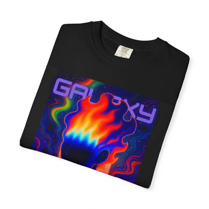 Galactic Vibes T-Shirt - Unisex Garment-Dyed Tee, Cosmic Art, Gift for Space Lovers, Trendy Apparel, Festival Wear