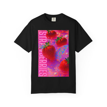 Vibrant Strawberry Dream T-Shirt, Fun Graphic Tee, Summer Vibes Shirt, Trendy Apparel, Fruit Lovers Gift