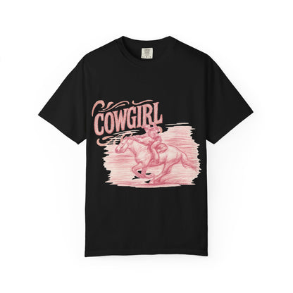 Cowgirl Vintage T-Shirt | Perfect for Rodeos, Country Events, Casual Outfits, and Gifts, Floral Design, Unisex Apparel