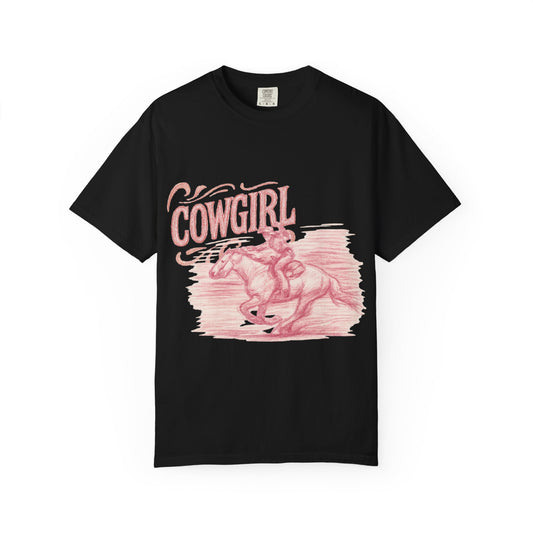 Cowgirl Vintage T-Shirt | Perfect for Rodeos, Country Events, Casual Outfits, and Gifts, Floral Design, Unisex Apparel