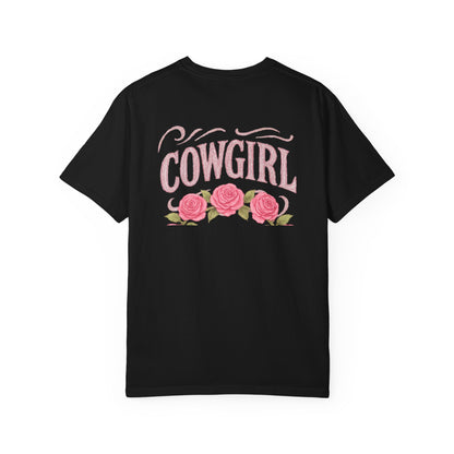 Cowgirl Vintage T-Shirt | Perfect for Rodeos, Country Events, Casual Outfits, and Gifts, Floral Design, Unisex Apparel