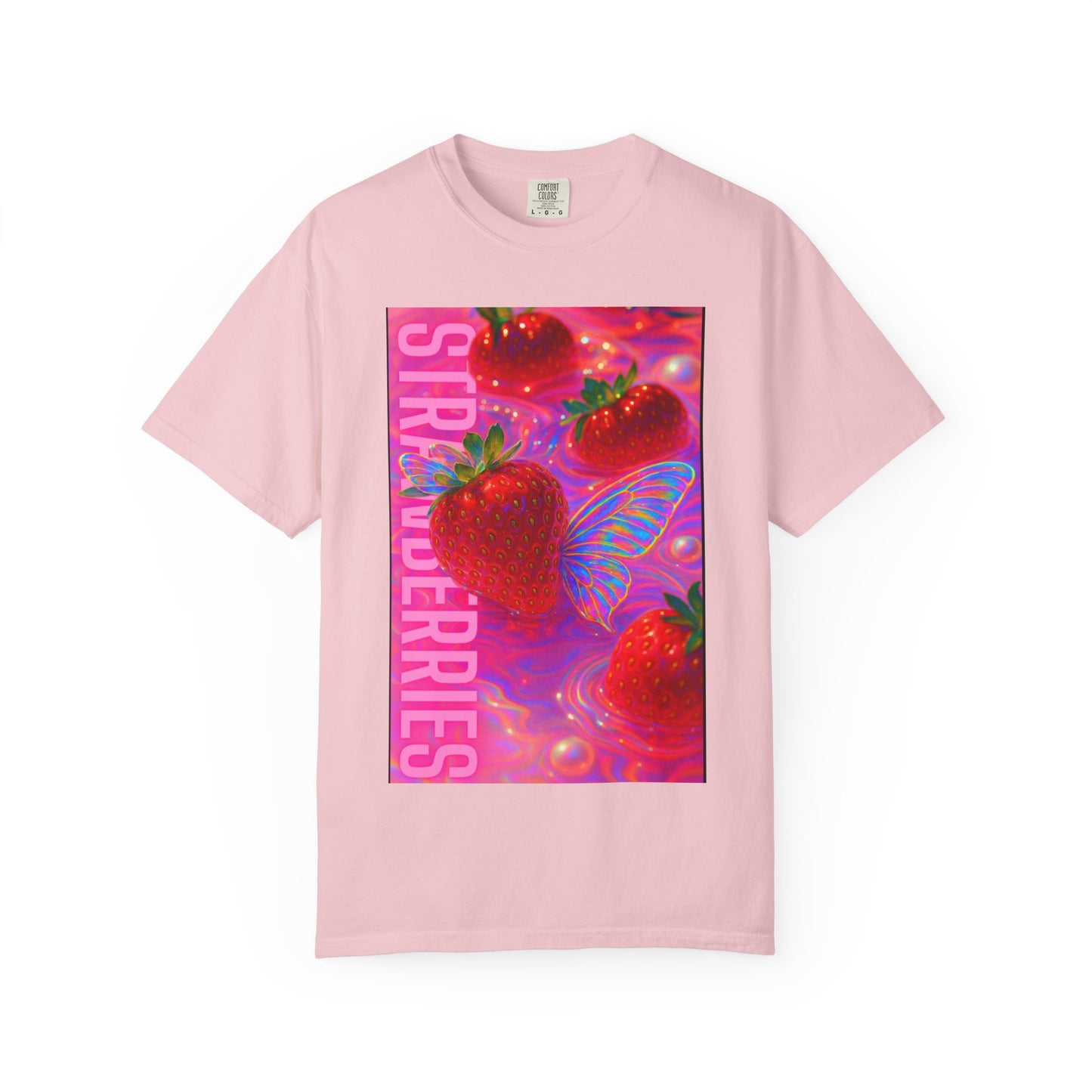 Vibrant Strawberry Dream T-Shirt, Fun Graphic Tee, Summer Vibes Shirt, Trendy Apparel, Fruit Lovers Gift