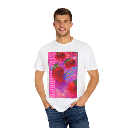 Vibrant Strawberry Dream T-Shirt, Fun Graphic Tee, Summer Vibes Shirt, Trendy Apparel, Fruit Lovers Gift