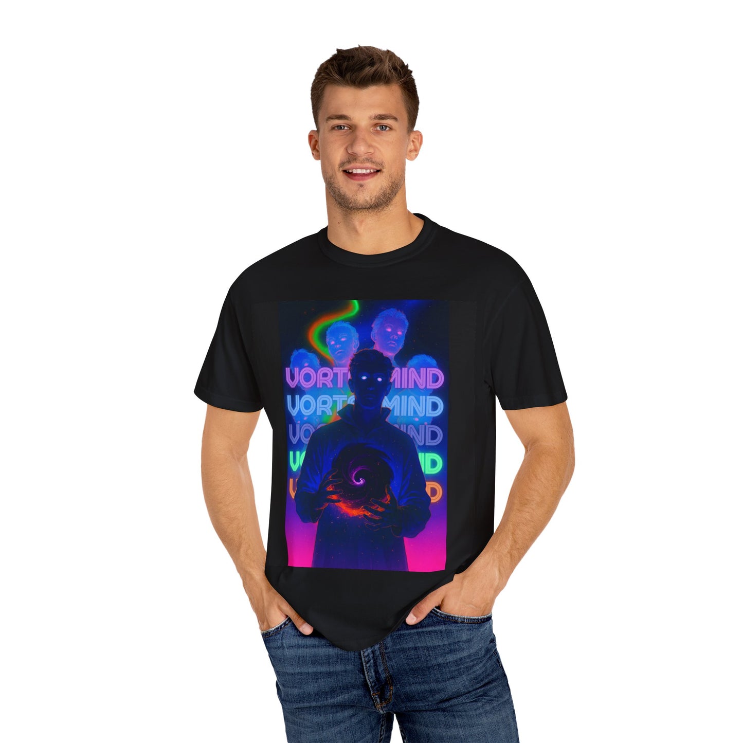 Vibrant Unisex Graphic T-shirt, Mindful Art Tee, Colorful Cotton Top, Perfect for Casual Wear, Gift for Art Lovers, Music Festival Shirt