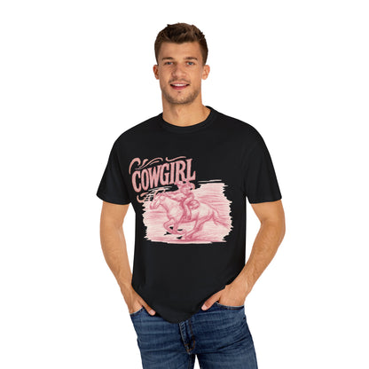 Cowgirl Graphic T-Shirt, Vintage Style Tee, Western Apparel, Gift for Her, Rodeo Outfit, Summer Fashion