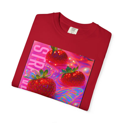 Vibrant Strawberry Dream T-Shirt, Fun Graphic Tee, Summer Vibes Shirt, Trendy Apparel, Fruit Lovers Gift