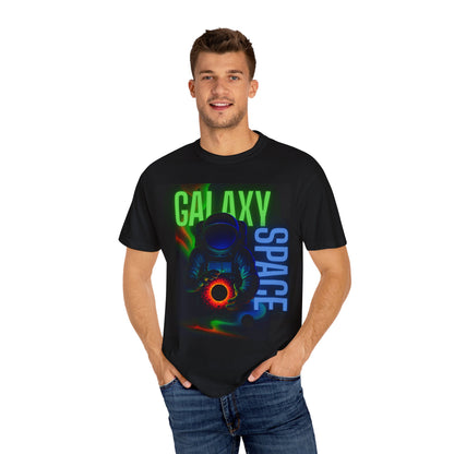 Galactic Space T-Shirt | Unisex Garment-Dyed Tee, Cosmic Tee, Astronaut Shirt, Perfect for Space Lovers, Gift for Astronomers